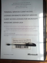 Load image into Gallery viewer, Microsoft Windows Server 2022 &amp; 2019 User Remote Desktop Service RDS &amp; User CALs
