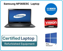 Load image into Gallery viewer, Samsung NP365E5C AMD 1.9GHz 4GB Ram 250GB SATA HDMI W10 Pro Laptop
