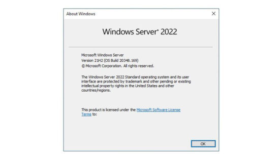 Sealed Windows Server 2022 Standard 16, 64Bit DVD & COA | P73-08334