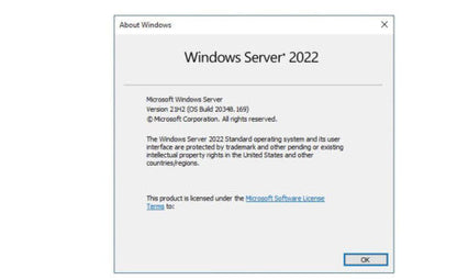 Sealed Windows Server 2022 Standard 16, 64Bit DVD & COA | P73-08334