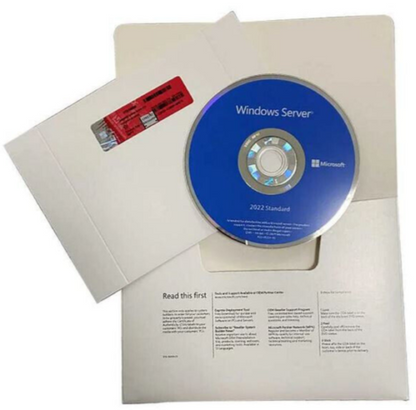 Sealed Windows Server 2022 Standard 16, 64Bit DVD & COA | P73-08334