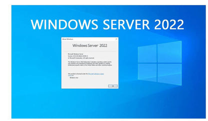 Sealed Windows Server 2022 Standard 16, 64Bit DVD & COA | P73-08334