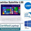 Toshiba Satellite L50 15.6" White 2.0GHz, 4GB 25GB W10 PRO WEBCAM, HDMI Laptop