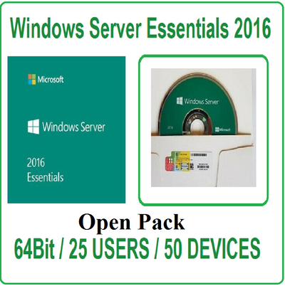 MS Windows Server 2016 Essentials 64Bit DVD & COA OEM ( Open ) | G6S-00148