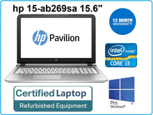 Load image into Gallery viewer, hp 15-ab269sa i3-5157U 2.50GHz 8GB Webcam HDMI DVD RW W10 Laptop
