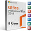 Microsoft Office Professional Plus 2019 5x Family Pack 32/64 Bit ( Digital License Download ) 269-17076