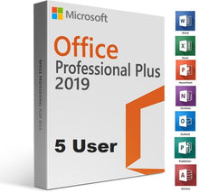 Load image into Gallery viewer, Microsoft Office Professional Plus 2019 5x Family Pack 32/64 Bit ( Digital License Download ) 269-17076
