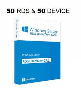 Microsoft Windows Server 2019 Standard/Datacenter RDS ( Option 50 ) & 50 USER CALs | R18-05768