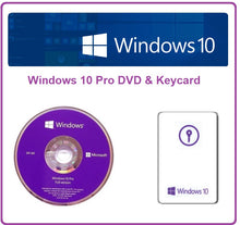 Load image into Gallery viewer, Microsoft WINDOWS PRO 10 64-Bit Eng OEM DVD &amp; Key Card | FQC-08929
